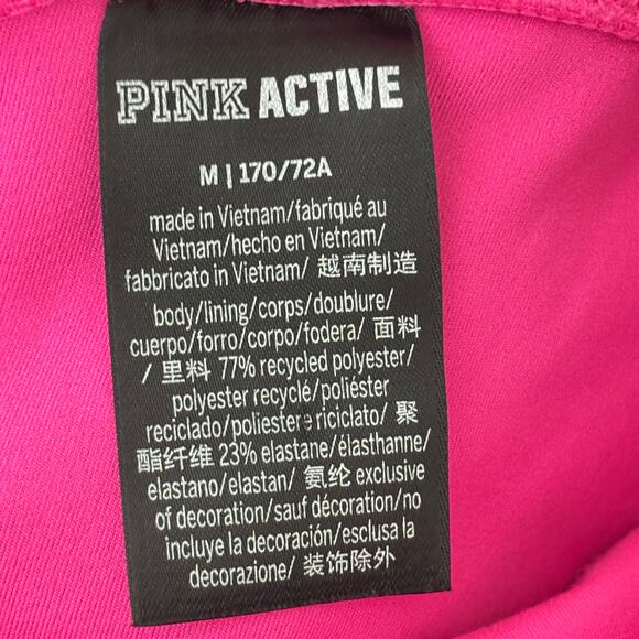 Victoria’s Secret PINK Active Magenta Leggings Medium Pockets - Picture 5 of 8